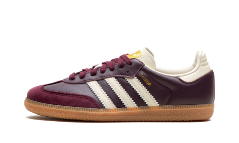 Adidas Samba OG Maroon Gold Metallic 