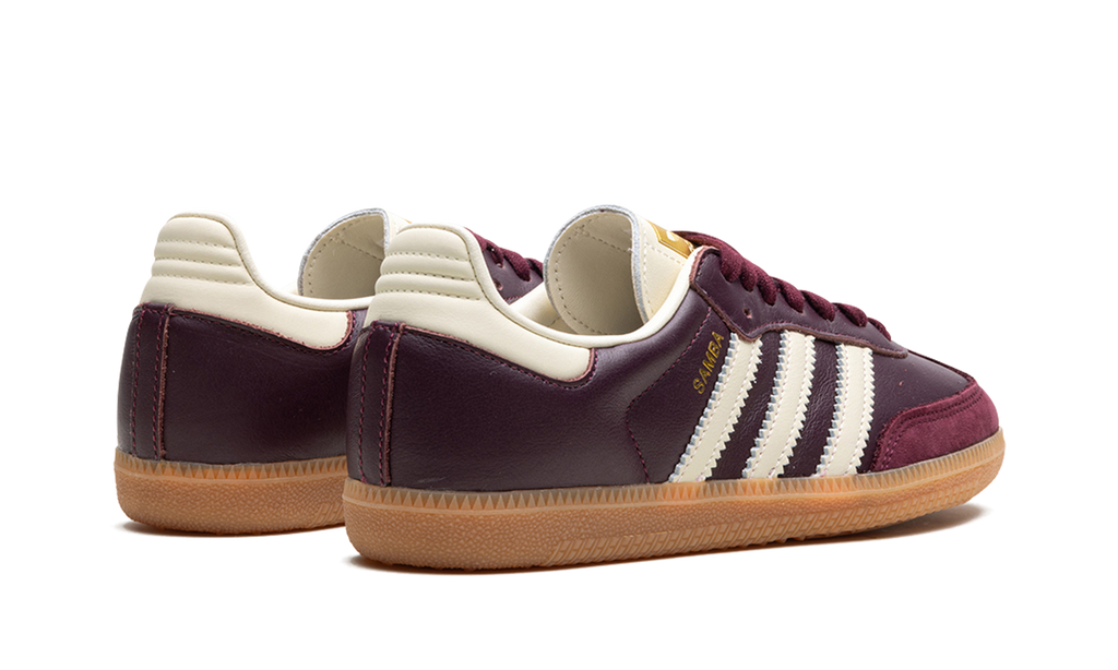 Adidas Samba OG Maroon Gold Metallic 