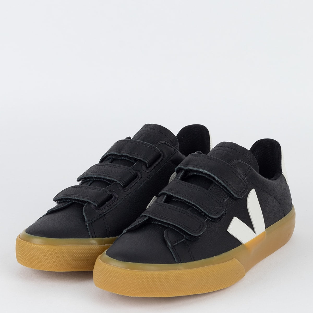 Vert Shoes Logo Chromefree Leather Black White 