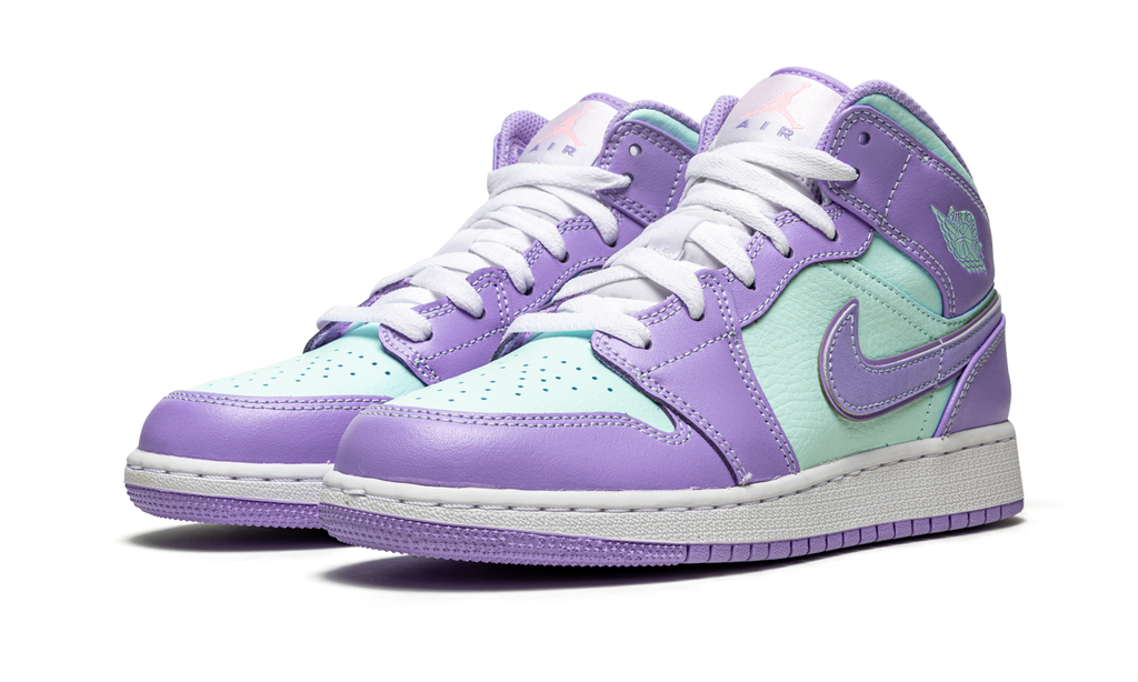 Jordan 1 Mid Purple Aqua 
