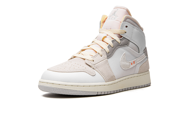 Jordan 1 Mid Craft Inside Out White Gray