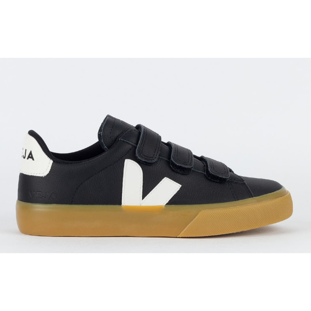 Vert Shoes Logo Chromefree Leather Black White 