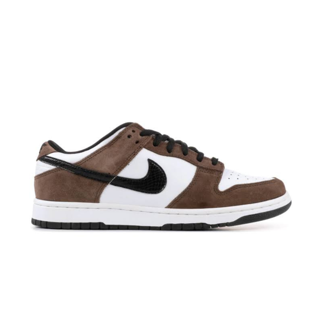 Nike SB Dunk Low White Black Trail End Brown 