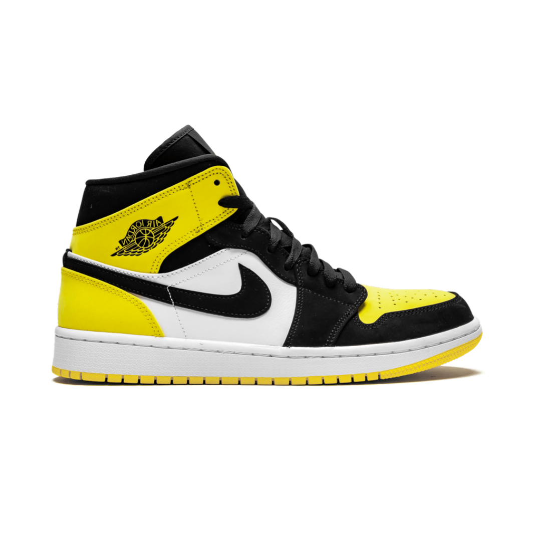 Jordan 1 Mid Yellow Toe Black 