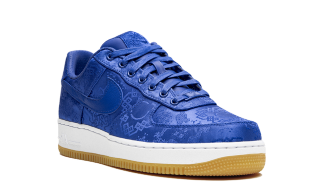 Blue Silk Nike Air Force 1 Clot