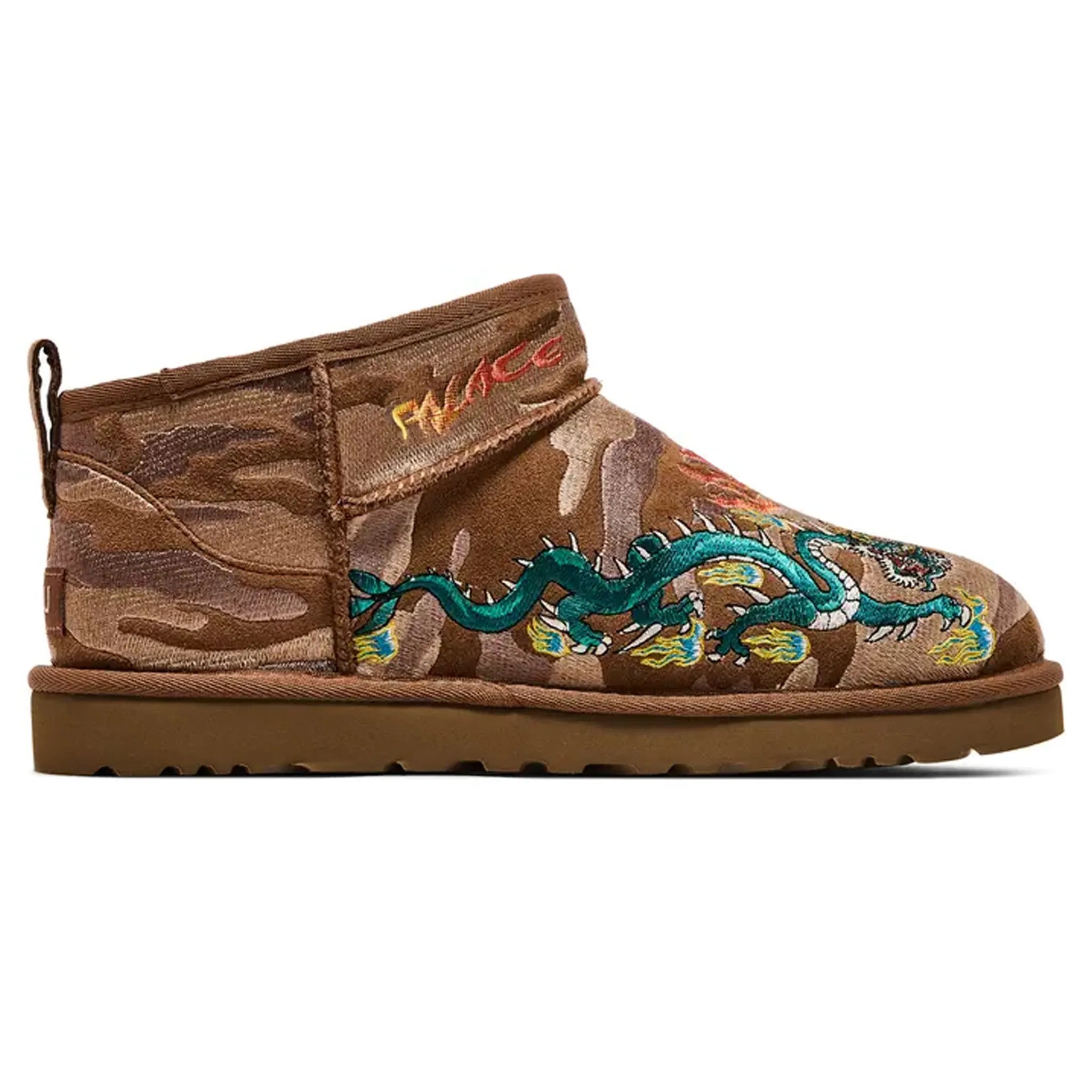 Palace x UGG Classic Ultra Mini Boot Chestnut Camo