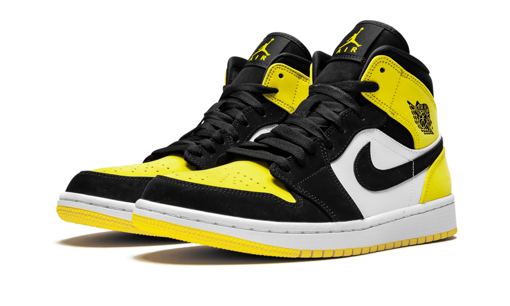 Jordan 1 Mid Yellow Toe Black 