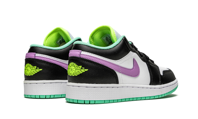 Jordan 1 Low Green Glow Violet Shock 