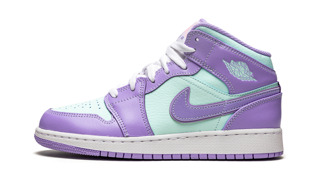 Jordan 1 Mid Purple Aqua 