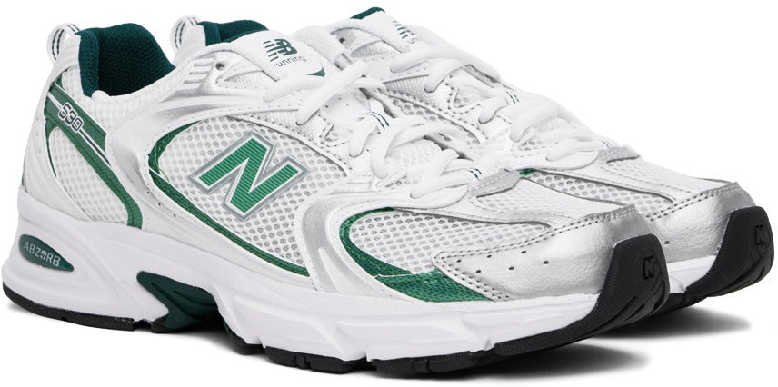 New Balance 530 White Silver Green