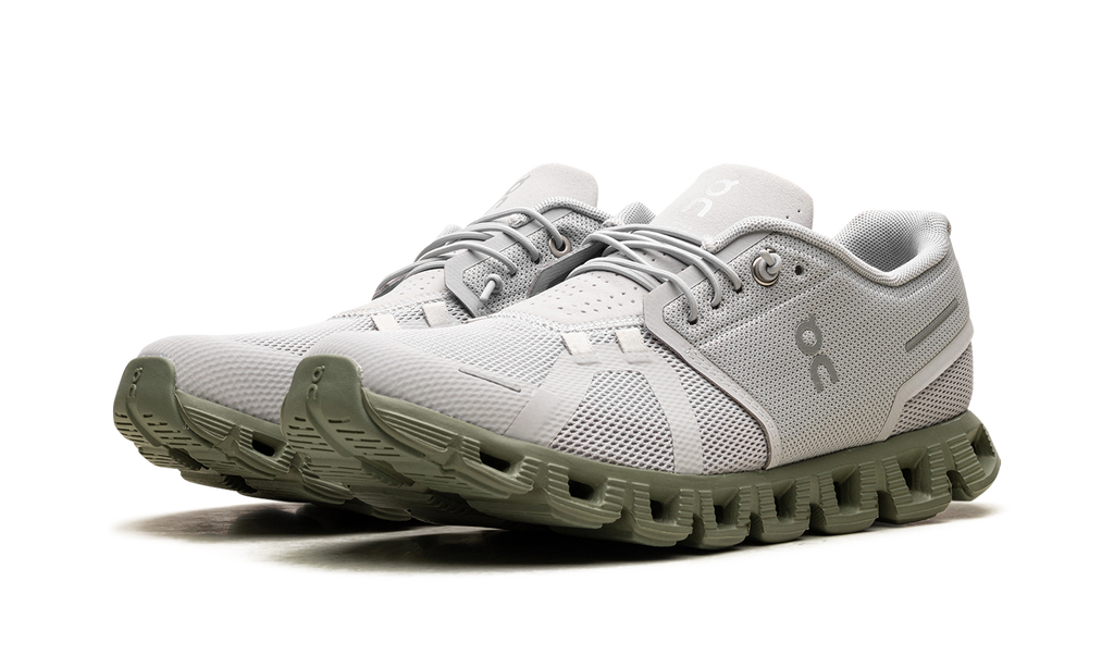 In Running Cloud 5 Glacier Gray Reseda Green