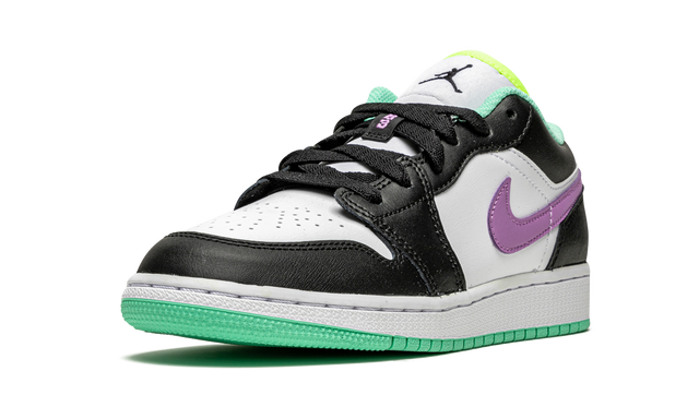Jordan 1 Low Green Glow Violet Shock 