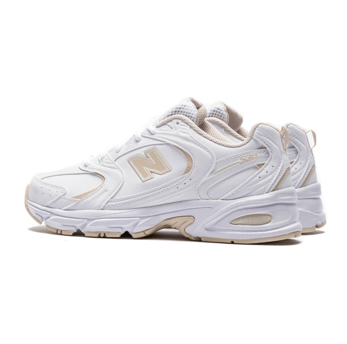 New Balance 530 White Calm Taupe