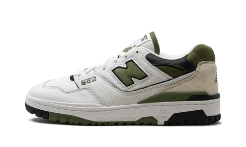 New Balance 550 White / Dark Olive