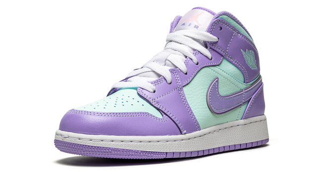 Jordan 1 Mid Purple Aqua 