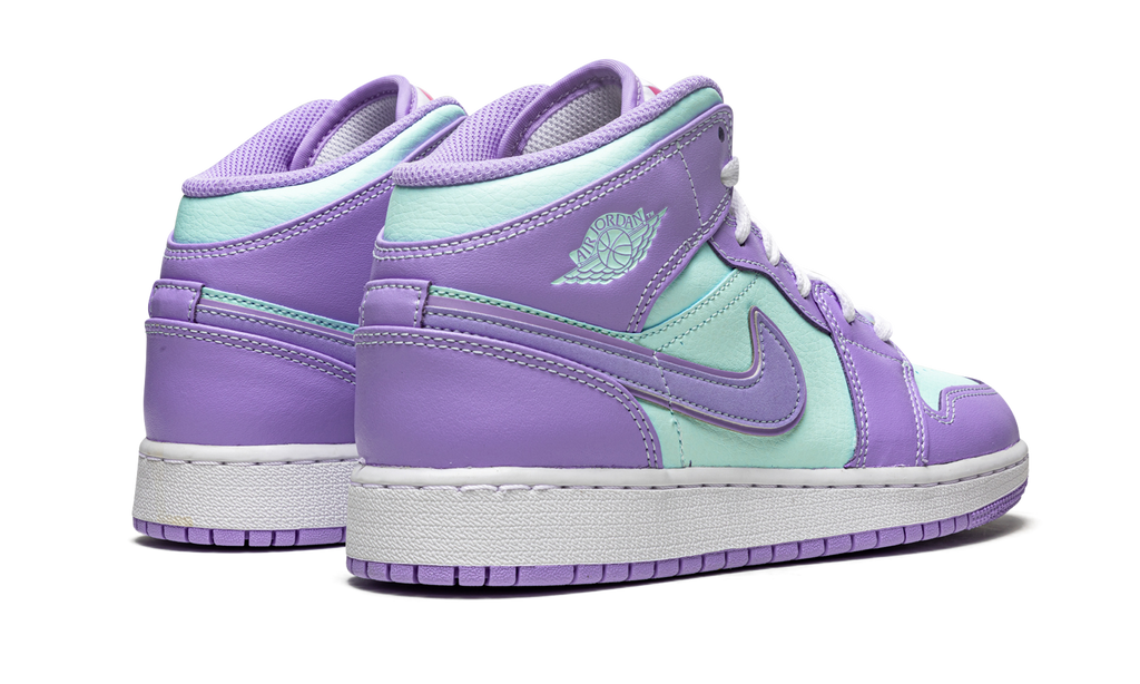 Jordan 1 Mid Purple Aqua 