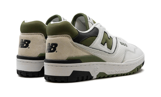 New Balance 550 White / Dark Olive