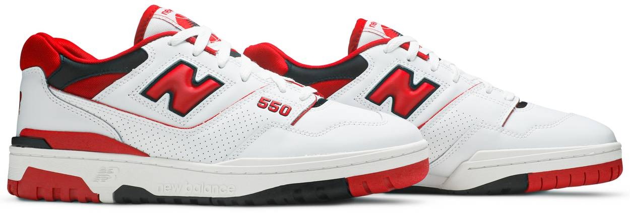 New Balance 550 White Team Red