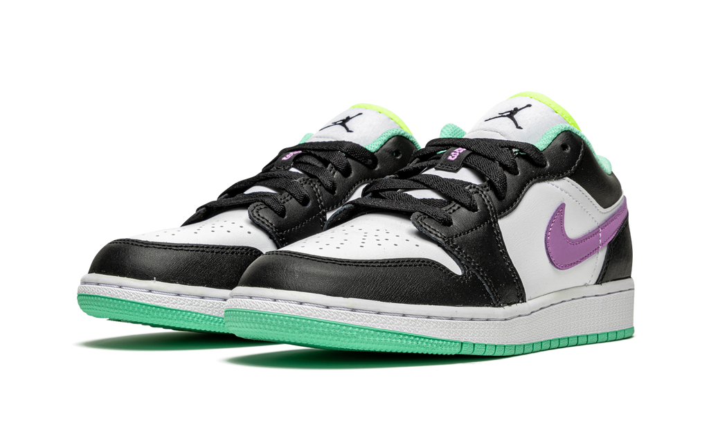 Jordan 1 Low Green Glow Violet Shock 