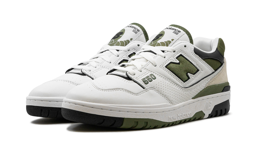 New Balance 550 White / Dark Olive