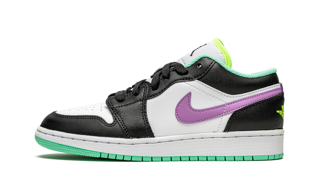 Jordan 1 Low Green Glow Violet Shock 